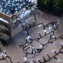 Festive Productions - 7.7m White Led Christmas Fairy String Lights Indoor Outdoor Tree Decoration