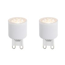 Set Of 2 G9 24mm Dimmable Led Bulbs 3w 300lm 2700k