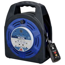 Masterplug - Case Reel 240v 13a 4-socket Rcd & Thermal Cut-out 20m Msthbt20rcd