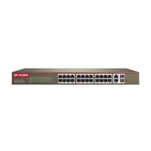 Ip Com Switch 24 Porte 10/100 Con 2 Porte Gigabit/sfp Combo Con Supporto Web-smart