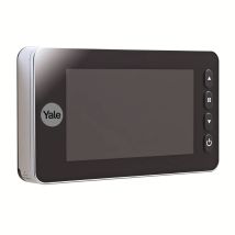 Yale Spioncino Elettronico Autoimaging 45-5800-1443-00-60-01 Argento, Cattura Immagini/video, Campanello Integrato, Visualizzazione Dal Vivo, 