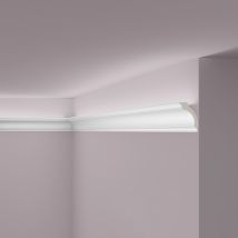 Cornisa Nmc Z1220 Arstyl Noel Marquet Perfil De Estuco Moldura Flexible Moldura Decorativa Diseño Atemporal Clásico Blanco 2 M