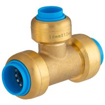 Tout Push - Conector Automático Universal En T Reducido Ø16 - Ø12 - Ø16