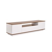 Soporte De Tv De Madera "veramont" - 180 X 44 X 44 Cm - Marrón Oscuro