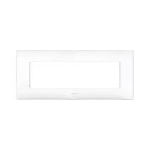Plato Young44 Blanco 7M – Placa de plástico para caja rectangular – Ideal para hogar y oficina