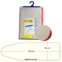 Funda Mesa Plancha Espuma Metalizada 130x48 Cm. , Funda Mesa Plancha Espuma Metalizada- Medida: 130x48 Cm. - Interior De Espuma Metalizada.- Ajuste 