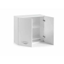 Azur Line - Küchen-abtropfgestell 2 Türen 80x30x72h Weiss