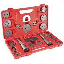 EURO VANADIUM – Bremssattelkolbenrücksteller Set 21 Teile – Metall – 32 x 5,5 x 21 cm – Rot und Grau