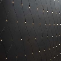 Nedis Lichternetz mit 160 LEDs – 2 x 1 m – 7 Lichteffekte – Innen/Außen – 3 m Kabel