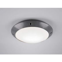 Runde Außendeckenleuchte Wandlampe Camaro In Anthrazit - 26 Cm