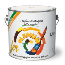Smalto antiruggine alchidico uretanico FER-PLENUM 2,5LT nero – Resa 12÷14 mq./lt.