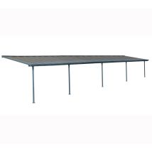 Palram-canopia - Aluminium Terrassenüberdachung Feria Anthrazit 295x1220x305 Cm