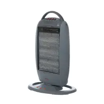 Stufa alogena 1200W con oscillazione e sicurezza antiribaltamento – Ignip – 0.39m x 0.52m x 28cm – 1.49kg