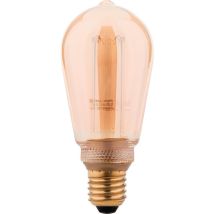 Ampoule Led Edison À Filament Déco - Fontaine - Xxcell - E27 - 3,5 W - 120 Lm - 1800 K - Dimmable - D. 64 Mm - Ambrée