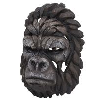 Hegele - Deko Schädel Hhg-392, Wanddeko Kopf Trophäe, Polyresin Indoor Outdoor Gorillakopf 34cm