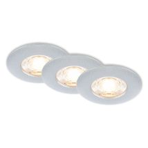 Briloner - Kulana Mini Led Spot À Encastrer Salle De Bain, Set De 3, Ip44 Protection Contre Les Projections D'Eau, Design Plat, Lumière Blanche Chaude