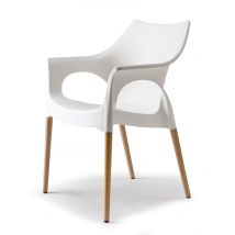 Scab Design - Chaise Avec Pieds Bois Naturel - Natura Ola - Vendu À L'Unité - Déco