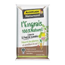 Naturasol - Concime 100% Naturale Completo A Base Di Fecce Di Scarabeo - Algoflash 10 Kg