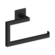 Toallero Anilla Negro Mate Adhesivo LUKA – 22 x 12 x 3,6 cm – Beltrán