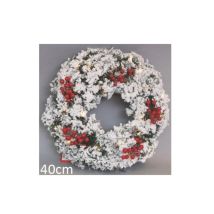 PVC Weihnachtsgirlande mit roten Beeren 40cm Weihnachtsdekoration