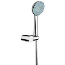 Jika Rio - Set Soffione Doccia, 3 Getti, Supporto E Flessibile Da 1,7 M, Acciaio Inox/cromo H3651r00043611