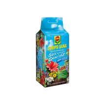 Sustrato de cultivo COMPO SANA 60 litros – 50% menos peso – Duración de nutrientes 12 semanas – Activador de raíz AGROSIL