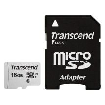 Transcend – Scheda di memoria microSDHC 16GB Classe 10 UHS-I U1 – Velocità di lettura 95MB/s, scrittura 45MB/s – Adattatore SD incluso