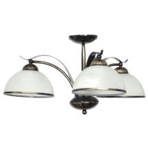 Lampada Da Soffitto Korfu In Ottone Antico 3-flmg