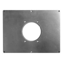 Aluminium-Tischeinlage für Holzmann Oberfräse OBF1200 – Befestigungslöcher, Nivellierungsmöglichkeiten, kompatibel mit OFT102 – 229x307x8mm