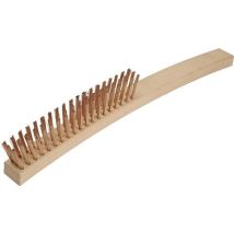 Endres Tools - Drahtbürste Länge 350 Mm 0,3 Mm Zinnbronzedraht 3-reihig Funkenfrei
