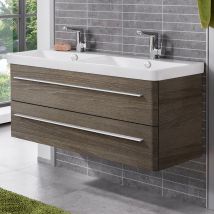 Lanzet K8 Badmöbel Set 2-teilig, 120cm, Dunkelbraun"-"06386145