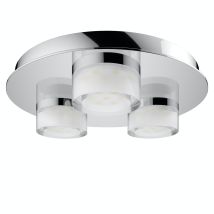 Spa Amalfi Polished Chrome 260mm 3 Lamp Plate Led Flush Ceiling Light - Spa-31736-chr - Forum
