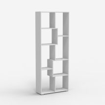 Bibliothèque Design Moderne Pour Salon Blanc En Bois Kajes
