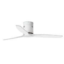 Ventyly – Ventilateur de plafond SKYLER Ø132 cm – 3 pales bois blanc – Moteur DC silencieux – Télécommande programmable