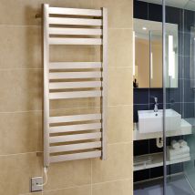Greenedhouse - Electric Algarve (vas) Stainless Steel Towel Rail 500 X 1165mm