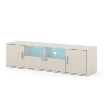 Mueble Tv Blanca 150 Cm Cachemir Con Led – Mueble Para Salón