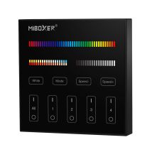 Pannello Di Controllo Touch Rgb + Cct - 4 Zone - Nero - Milight