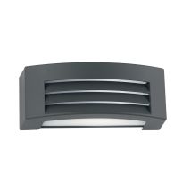 Applique Da Esterno Denver In Alluminio Antracite Con Diffusore A Griglia'