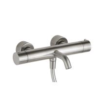 Ponsi Rubinetteria - Mezclador Termostático De Baño En Acero Inoxidable Aisi 316 Ercos Stilox Btstlxva01 Termostático - Acero Inoxidable Cepillado