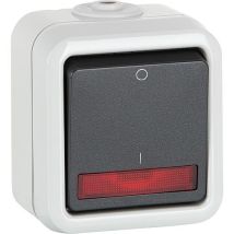 Commutateur De Commande En Saillie Peha Ip54, Gris, Disjoncteur D622 Wab Glk