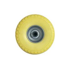 Fer - Roue De Chariot En Pu Massif 260mm, Jante En Acier Peint - Ø Mm.260x85 Trou 20mm