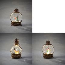 Luca Lightning Led Laterne Winterszenerie 13 Cm Warmweiß 3-fach Sortiert Figur