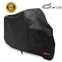 Bâche Garage Moto Garage Pliant Moto Housse De Protection Scooter Extérieur Et Intérieur Pour Harley-davidson Honda Suzuki (noir, L (220x95x110 Cm))