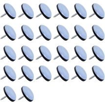 Heguyey - Teflon-gleiter, 26 Stück Teflon-gleitpad Ø 25 Mm Teflon-möbelgleiter, Professionelle Möbelgleiter-gleitpads Mit Nägeln, Gleitgleiter-