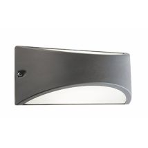 Sovil – Applique in alluminio 10W LED 4000K – Diffusore satinato, 700 lumen, IP54 – Modulo LED sostituibile