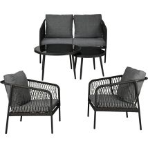 Progarden Mediolan Set Di Mobili Da Giardino Moderno Grigio