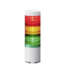 Patlite Signalsäule LR6-3USBW-RYG 5V/DC 500mA Ø 60mm IP65 80dB Rot, Gelb, Grün Akustik-Signal mit Summer