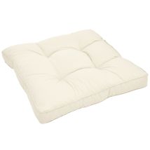 Cuscino Lounge Da Esterno Xluna - Comoda Seduta Natura, 60x60x10 Cm - Beautissu