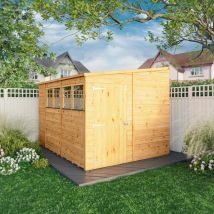 Waltons 10 X 8 Premium Wooden Shed Shiplap Pent Tongue And Groove With Windows 10ft X 8ft