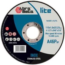 Disco Da Taglio Per Inox Abra Beta Ø 115x1,6 Mm Q.ta 50